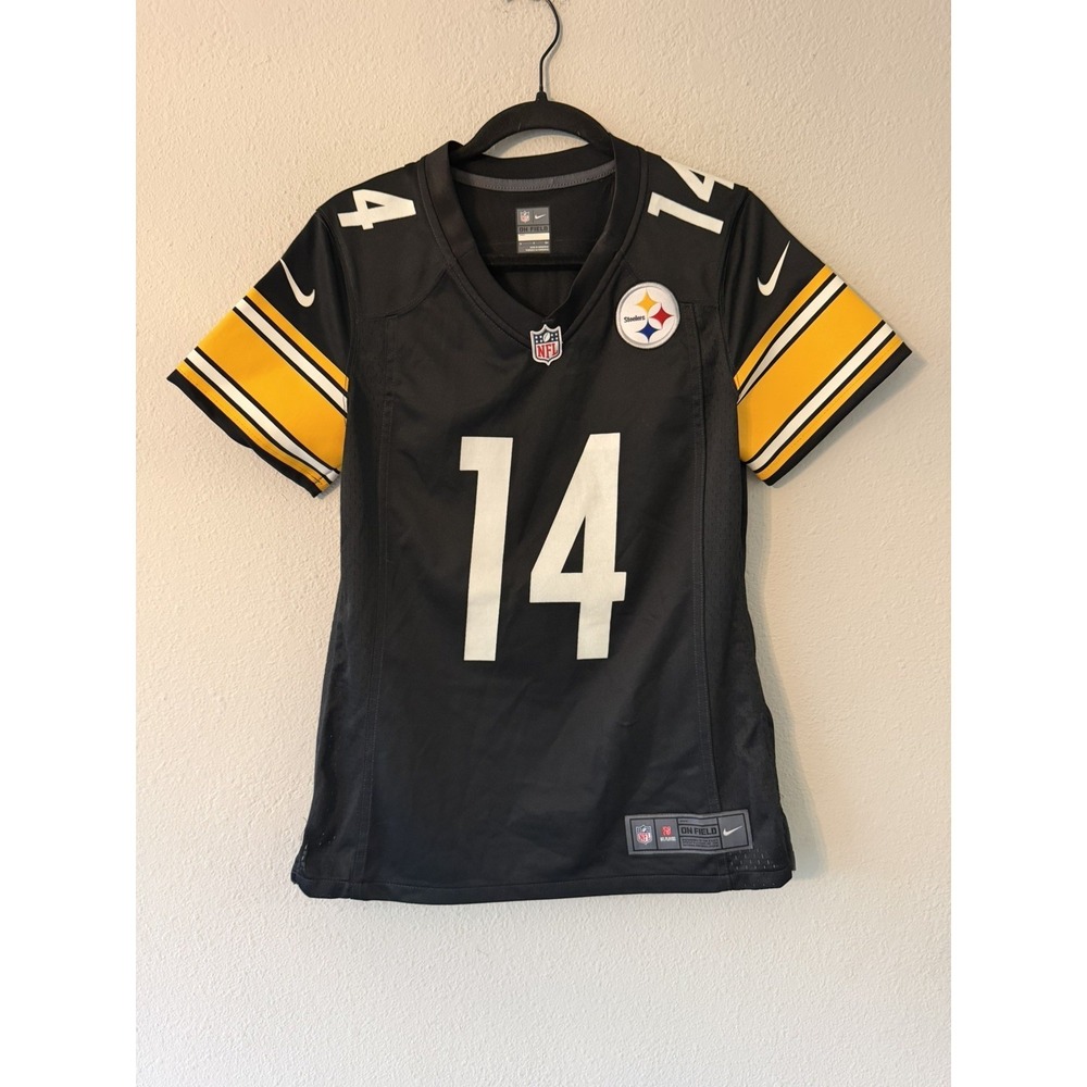 Nike Pittsburgh Steelers George Pickens #14 Game Jersey Black Womens Size S